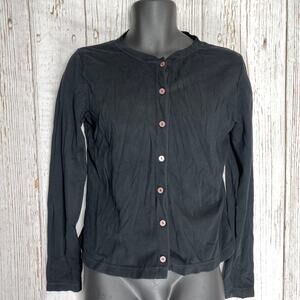 Non- Fiction by Tiger Brand Women S Cardigan Sweater long Sleeve Crew Neck Black